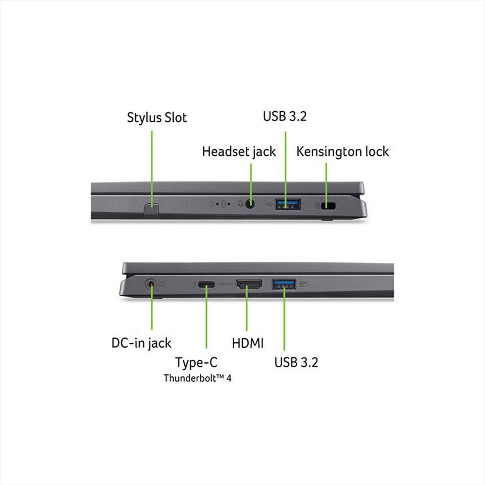 "ACER - Notebook ASPIRE SPIN 14 ASP14-51MTN-78QC-Grigio"