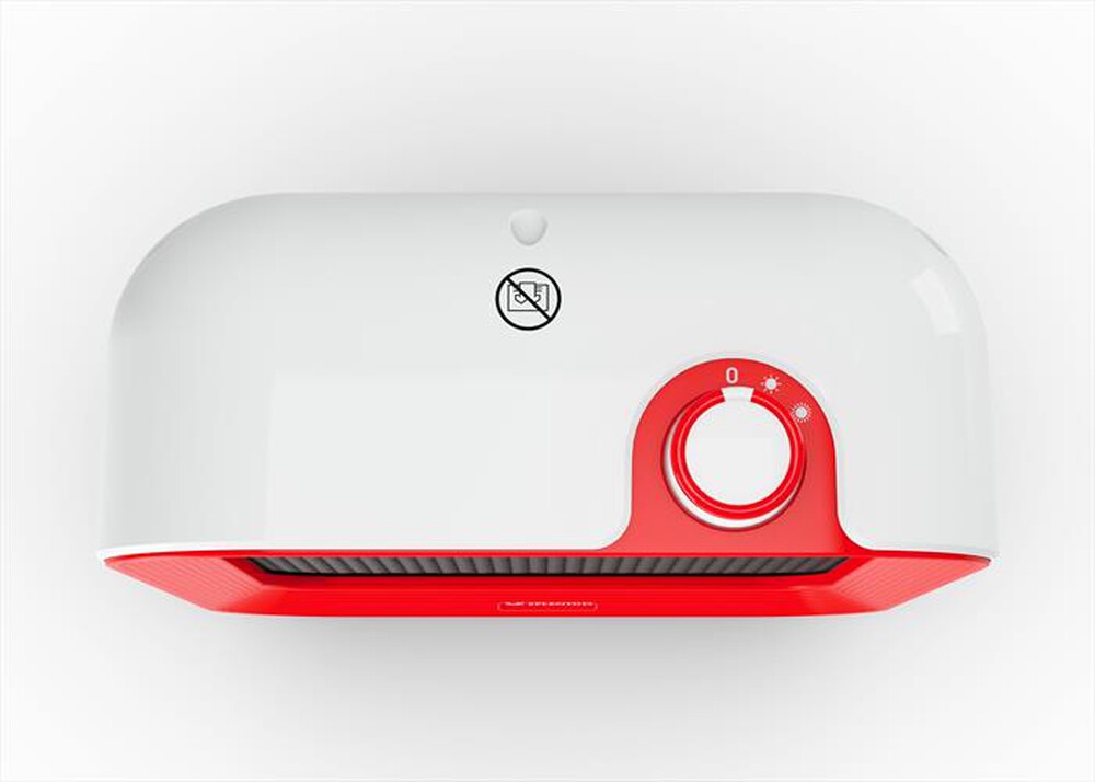 Immagine del prodotto OLIMPIA SPLENDID - Stufa elettrica QUARZIA SLIM R-Bianco e rosso corallo