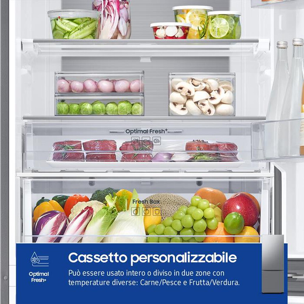 "SAMSUNG - Frigorifero combinato RB53DG706CS9EF ClasseC 538lt-Metal Inox"