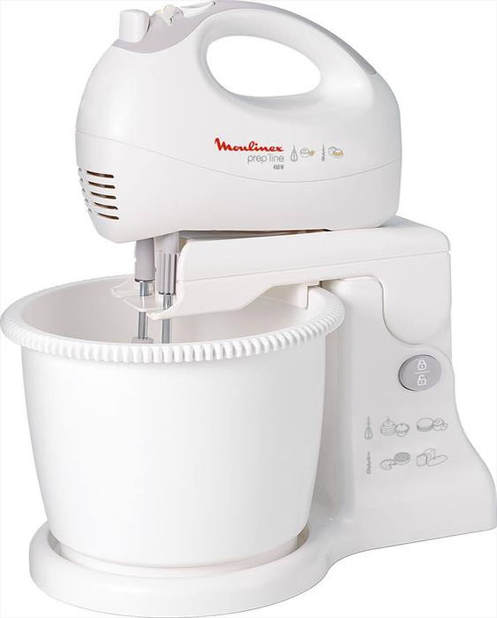 "MOULINEX - HM412- Frusta con Ciotola-Bianco"