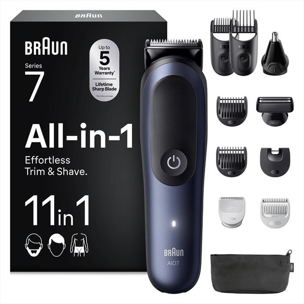 BRAUN - Rasoio AIO 7540-BLU