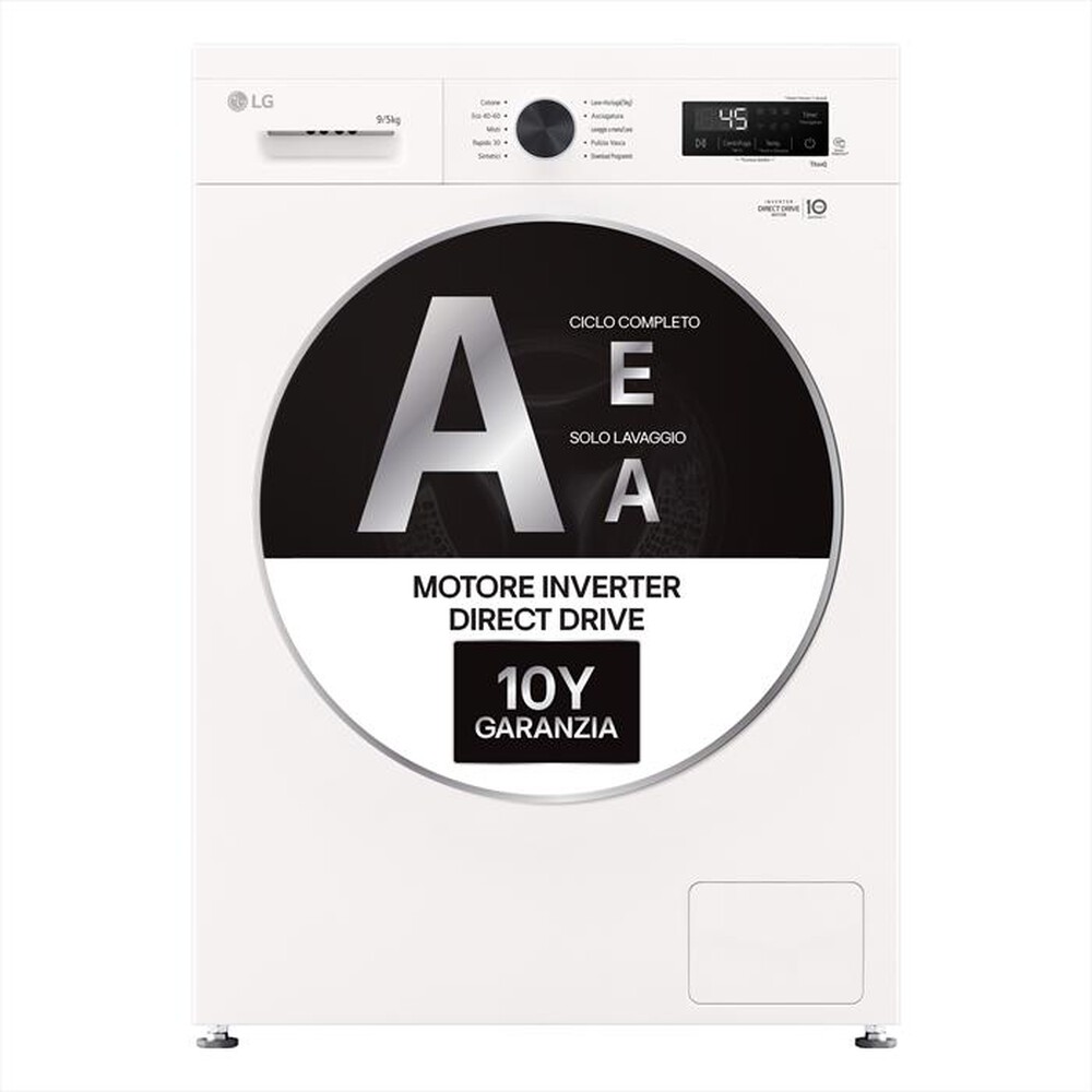 Immagine del prodotto LG - Lavasciuga W4NX1095NWB 6 MOTION 9/5KG Classe A-Essence White