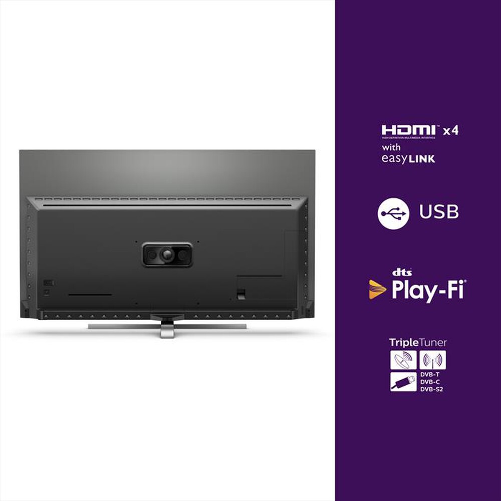 "PHILIPS - SMART TV OLED AMBILIGHT 4K 55\" 55OLED856/12-Black"