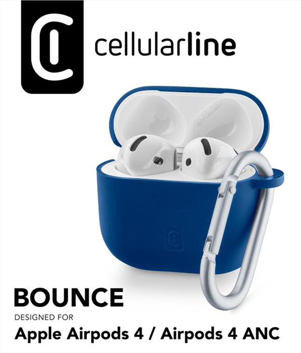"CELLULARLINE - Custodia BOUNCE - AIRPODS 4/4 ANC-Blue"