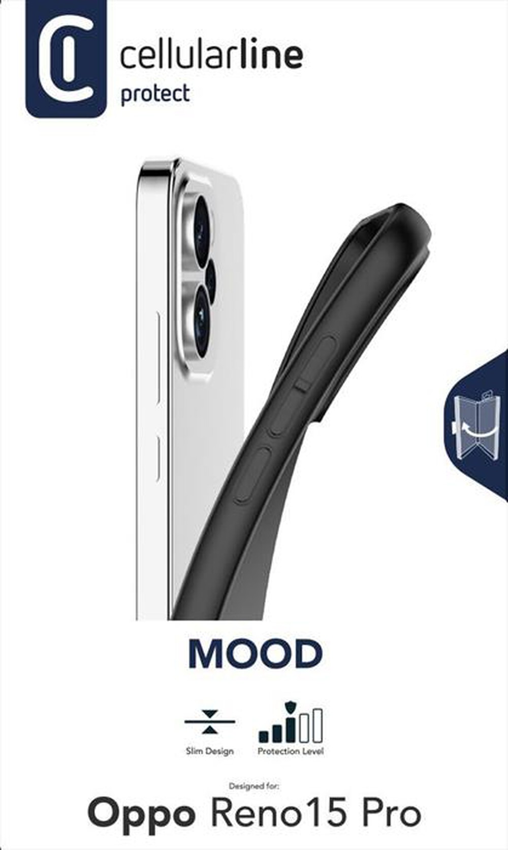 Immagine del prodotto CELLULARLINE - Custodia in gomma flessibile MOOD - XIAOMI E OPPO-Nero