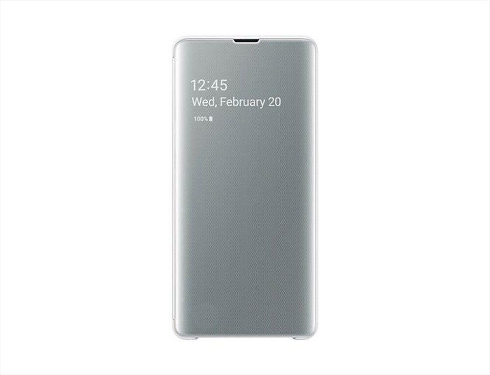 "SAMSUNG - CLEAR VIEW COVER GALAXY S10+-Bianco"