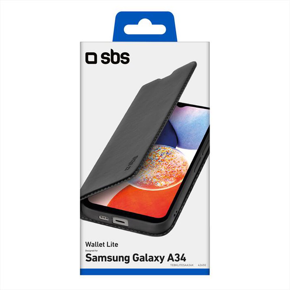 "SBS - Cover TEBKLITESAA34K per Samsung A34-Nero"