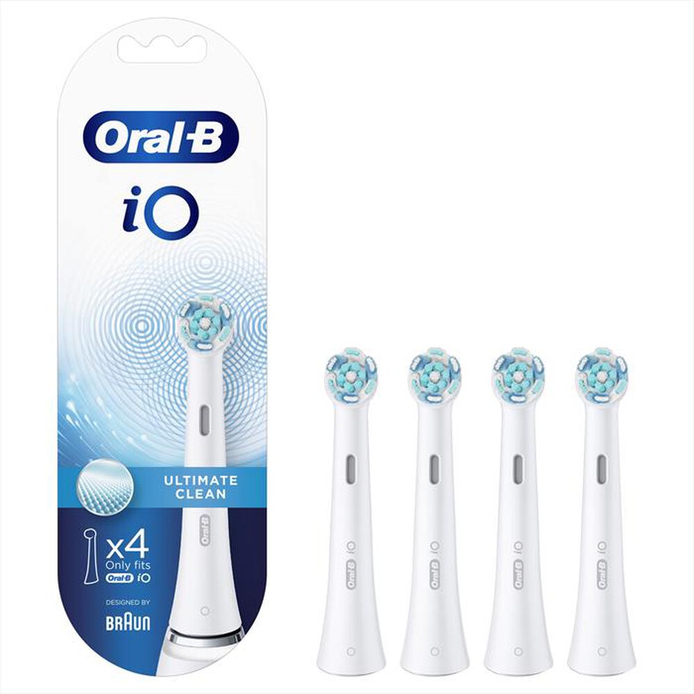 "ORAL-B - IO Testine di ricambio ULTIMATE CLEAN. 4 PEZZI-BIANCO"