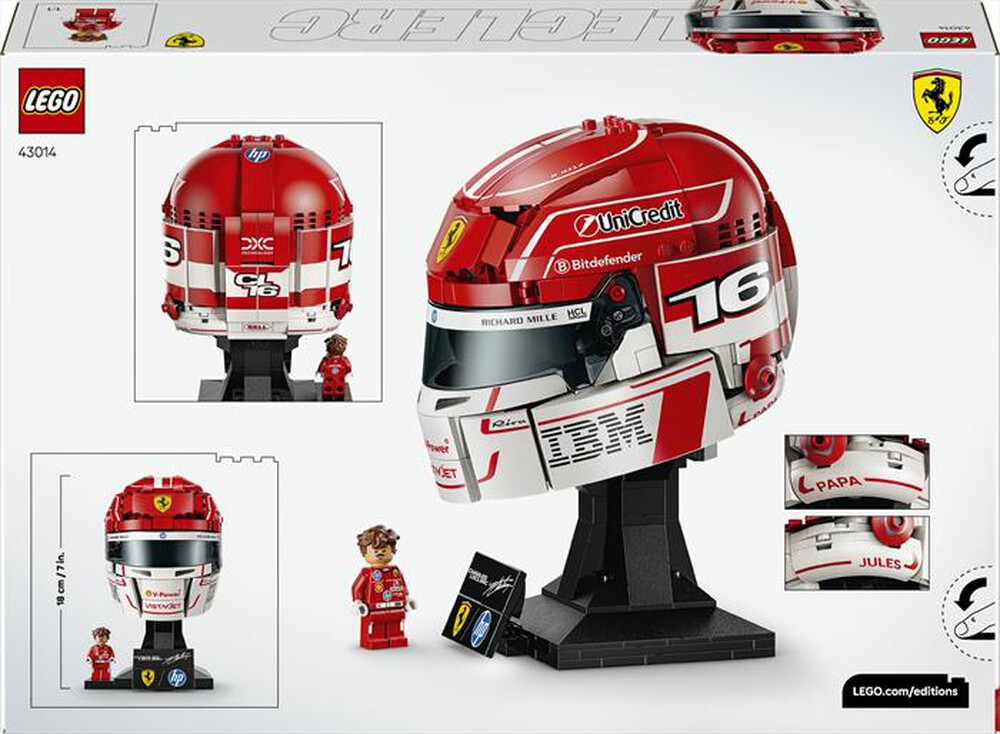 Immagine del prodotto LEGO - EDITIONS Casco di Charles Leclerc - 43014