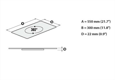 MELICONI - ROTOBASE ELITE M BIANCO-Bianco