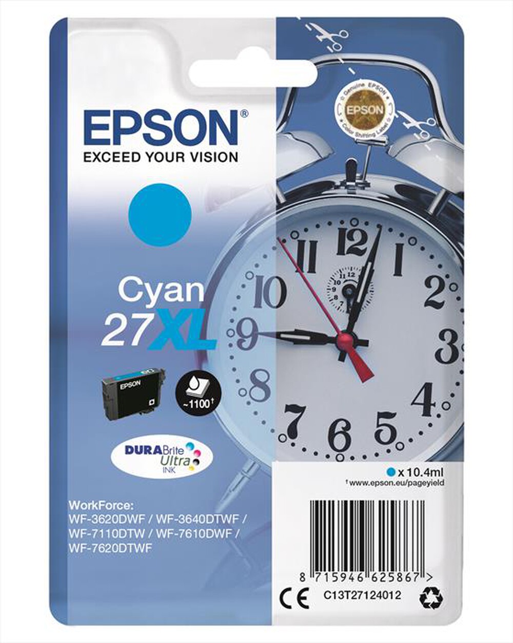 Immagine del prodotto EPSON - C13T27124022-Ciano
