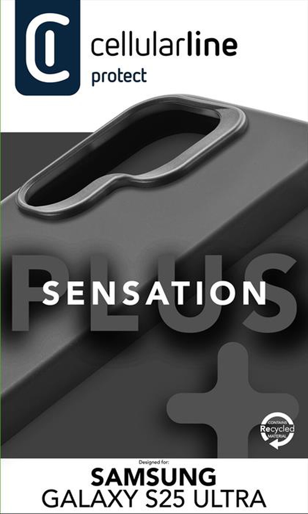 "CELLULARLINE - Cover SENSATION+ - GALAXY S25 ULTRA-Black"