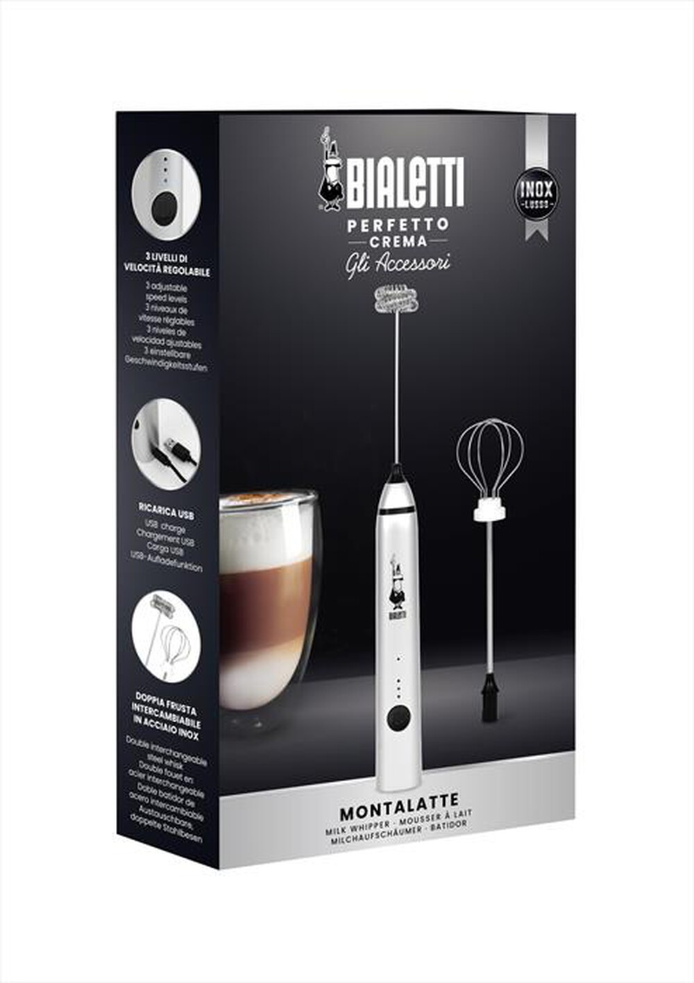 "BIALETTI - WHIPPER PRO-Silver"