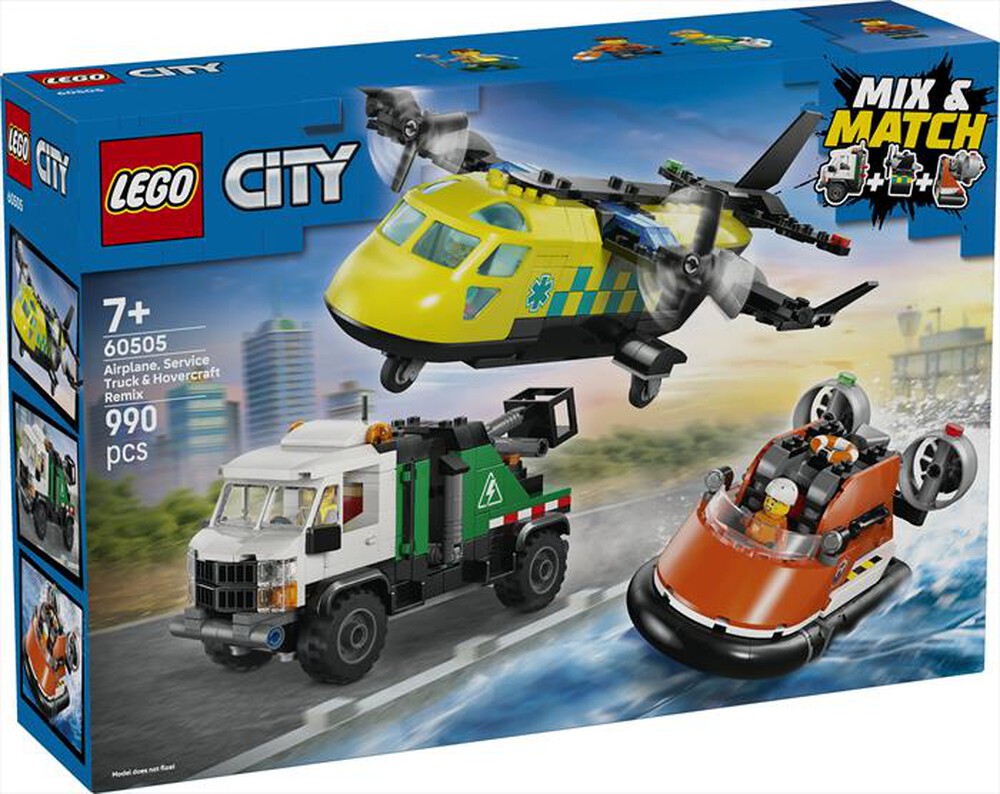 Immagine del prodotto LEGO - CITY Remix aereo, camion di servizio - 60505