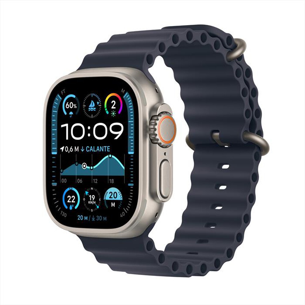 Immagine del prodotto APPLE - Watch Ultra 2 GPS + Cellular 49mm Titanio-Naturale - Cinturino Ocean Blu