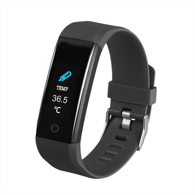 CELLY - BUDDYHRTHERMOBK - FITNESS TRACKER HR THERMO-Nero/Silicone