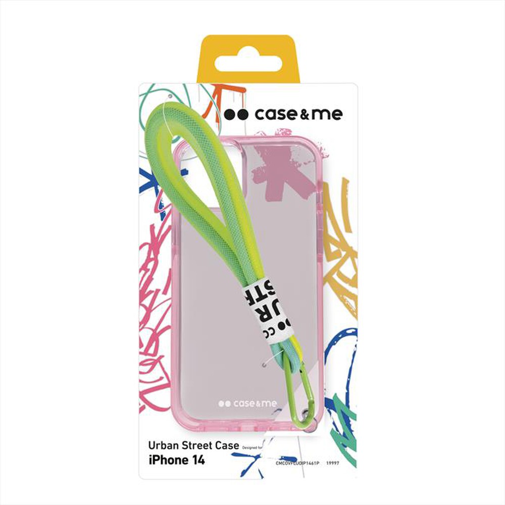 "CASEME - Cover CMCOVFLUOIP1461P per iPhone 14-Rosa"