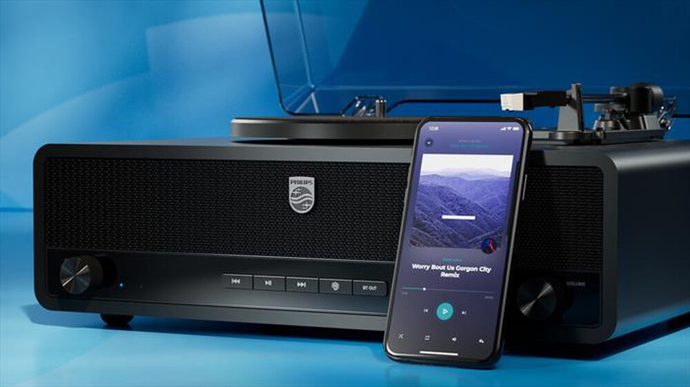 Immagine del prodotto PHILIPS - THE STEVIE Giradischi Bluetooth TAV3000B/10-Black