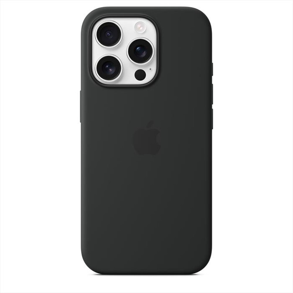 "APPLE - Custodia MagSafe in silicone per iPhone 16 Pro-Nero"