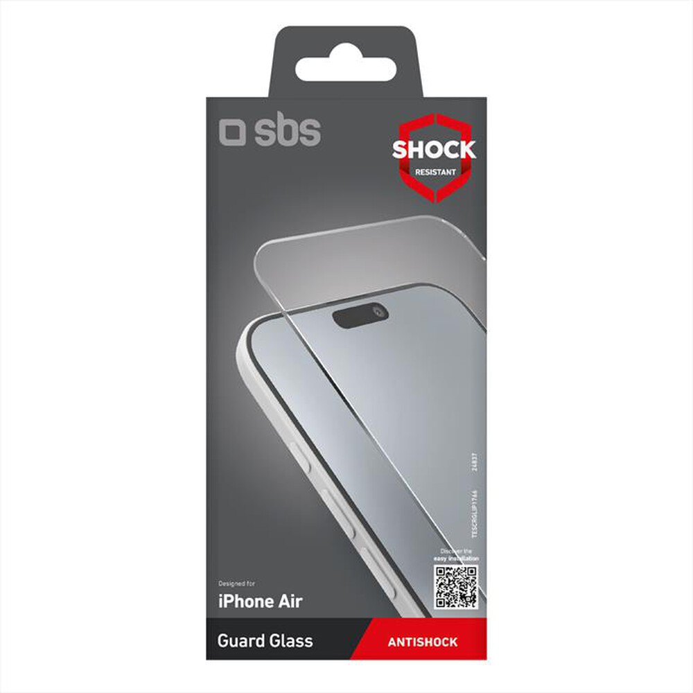 Immagine del prodotto SBS - Screen protector guard glass per iPhone Air-Trasparente
