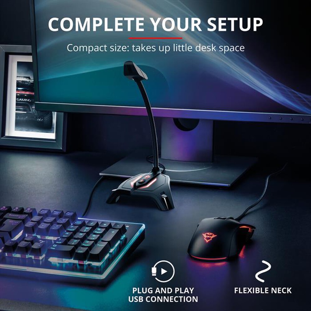 Immagine del prodotto TRUST - GXT215 ZABI USB LED MICROPHONE-Black