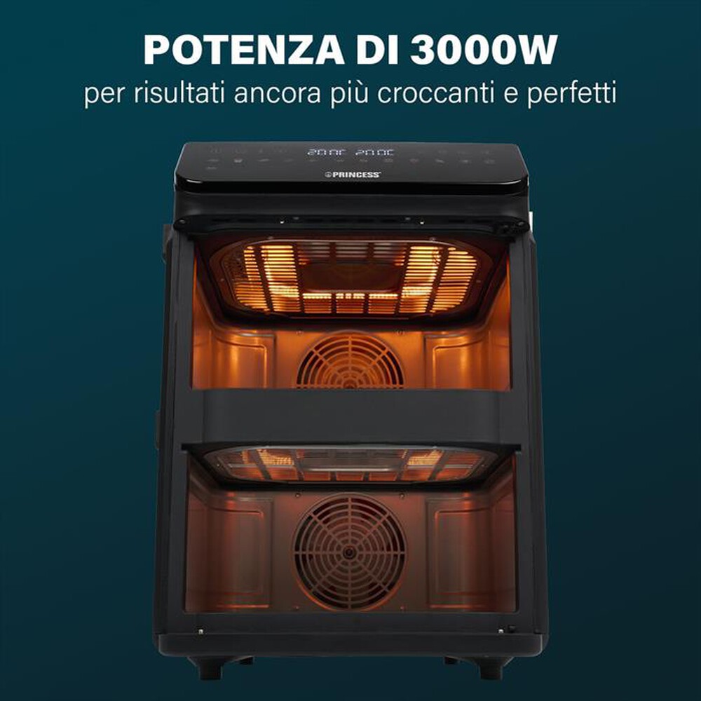 Immagine del prodotto PRINCESS - Friggitrice ad aria DUAL VERTICAL-Nero