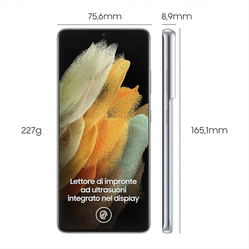 "SAMSUNG - GALAXY S21 ULTRA 5G 128GB-Phantom Silver"