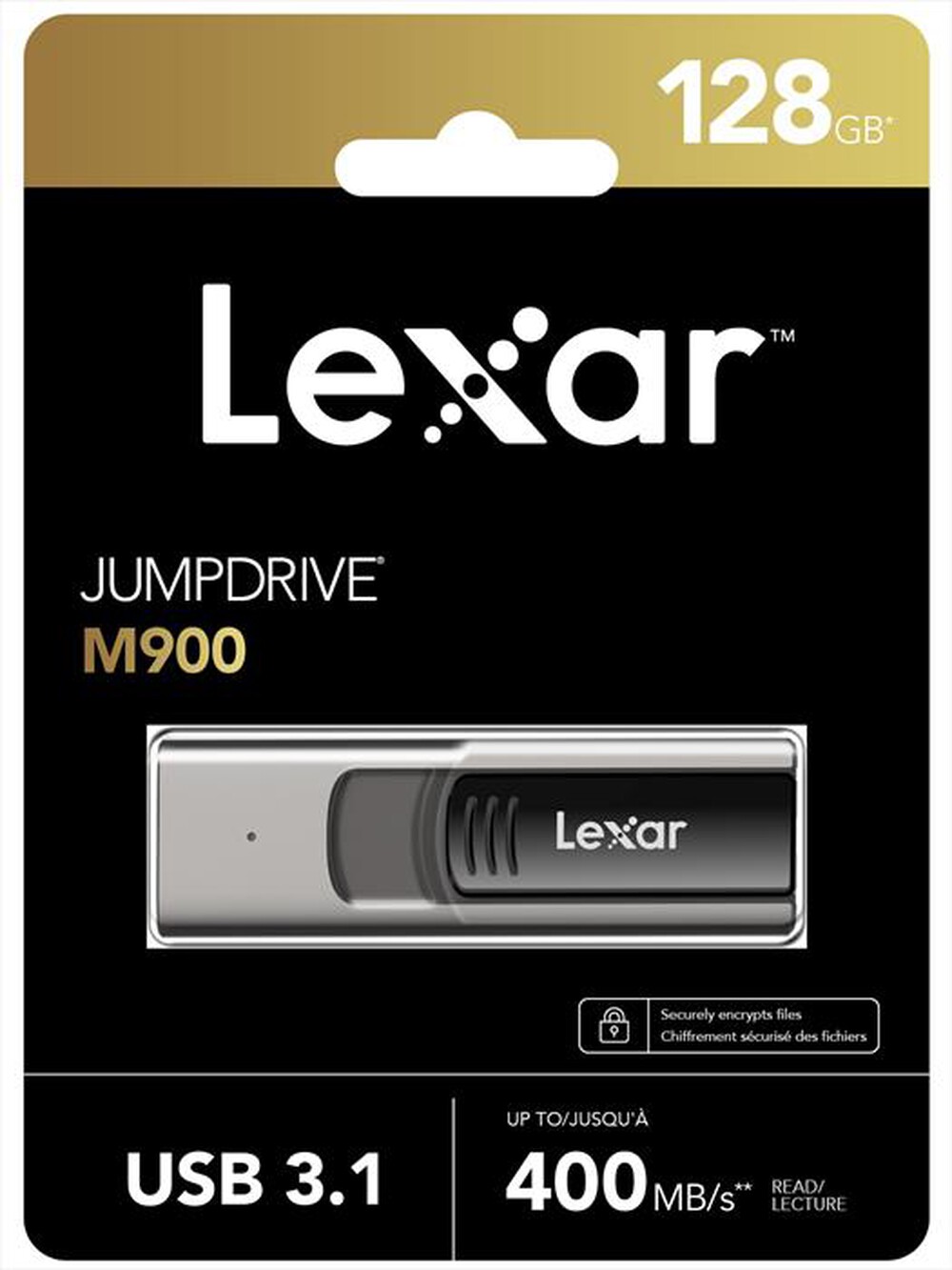 "LEXAR - JUMPDRIVE M900 USB 3.1 128GB-Grigio"