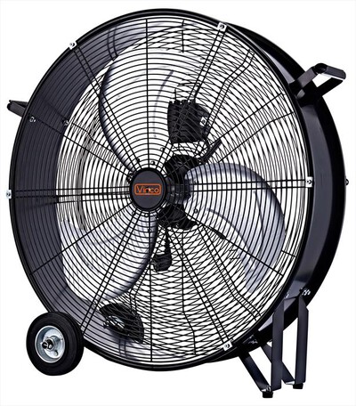VINCO - Ventilatore industriale 60 cm 70625-Nero