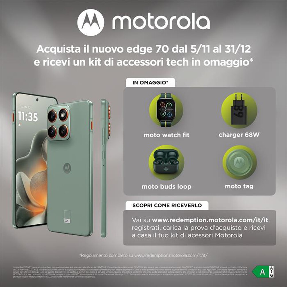 Immagine del prodotto MOTOROLA - Smartphone EDGE 70-PANTONE Lily Pad