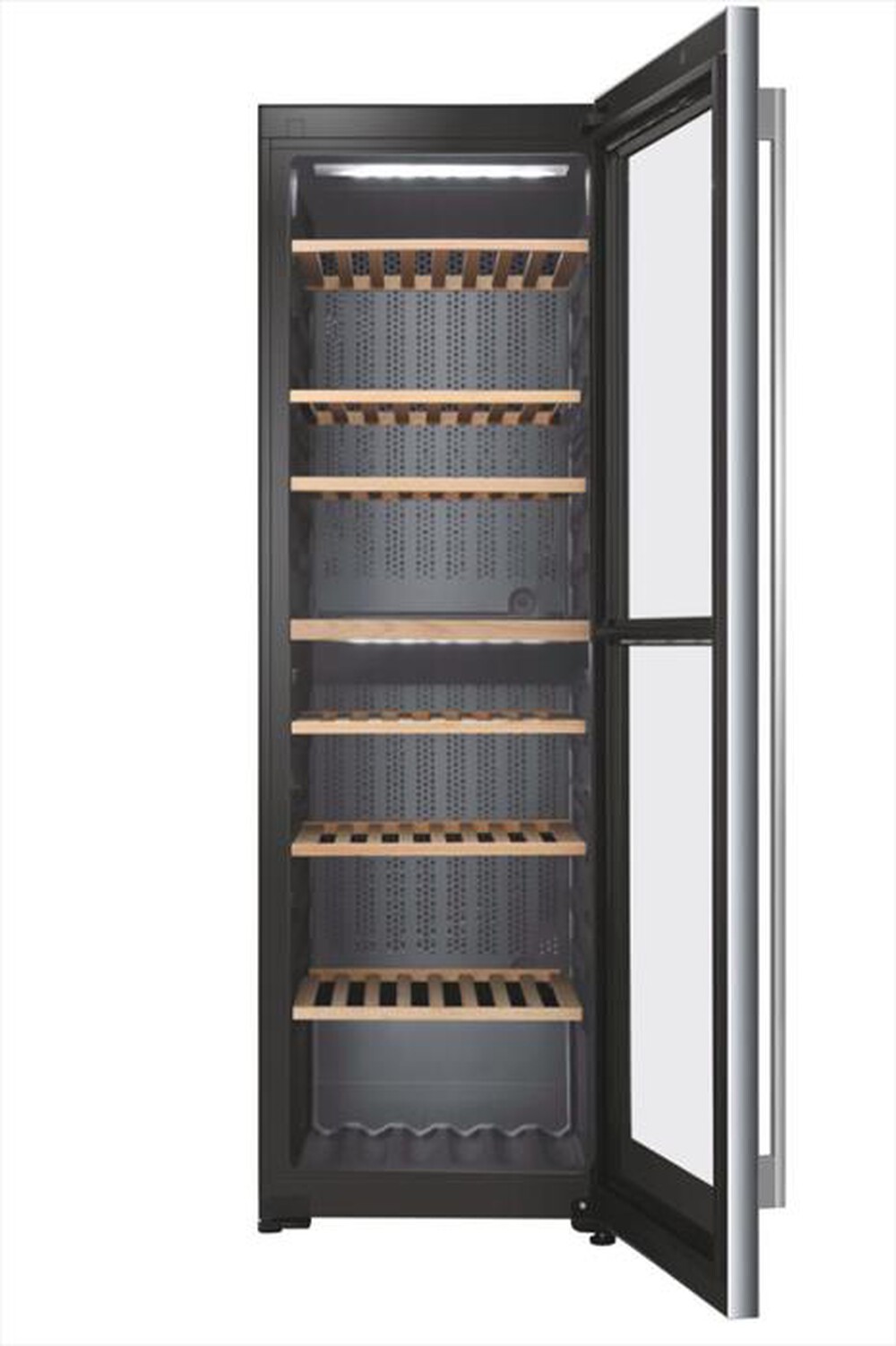 "HAIER - Cantinetta WS137GDNFI Classe F 137 bottiglie-Nero"