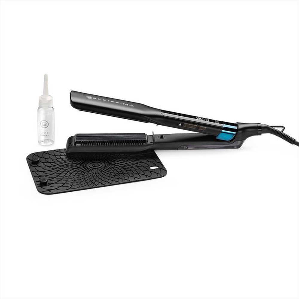 "BELLISSIMA IMETEC - Piastra a vapore STYLE EXPERT STEAM ELIXIR-Black e Ottanium"