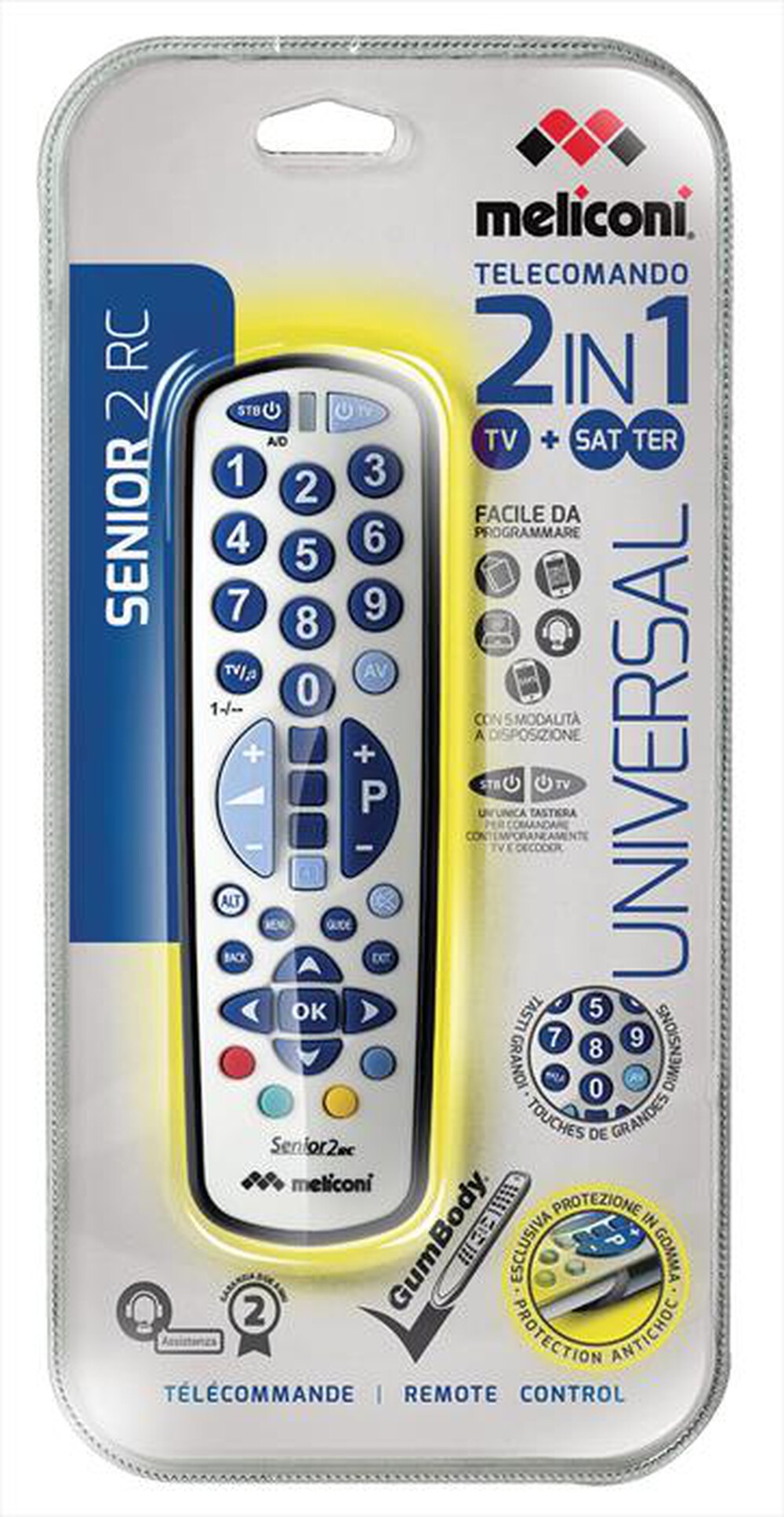 "MELICONI - Telecomando SENIOR 2  806167-Grigio"