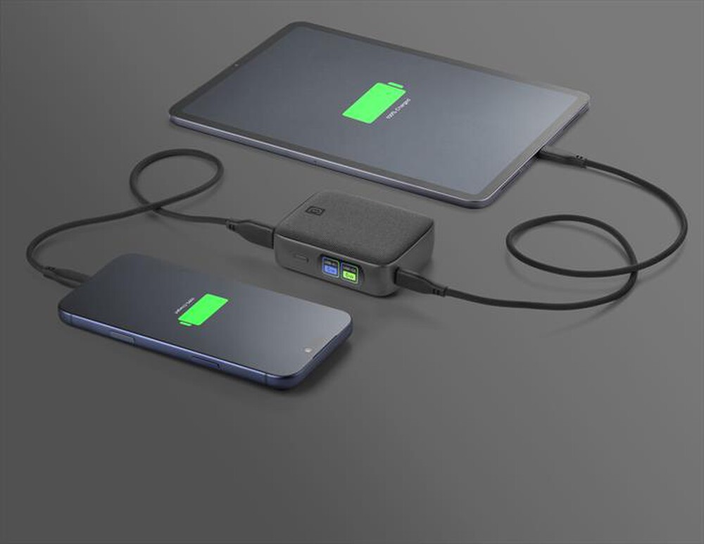 Immagine del prodotto CELLULARLINE - Power Bank 10000 mAh POWERVIEW IQ-Nero