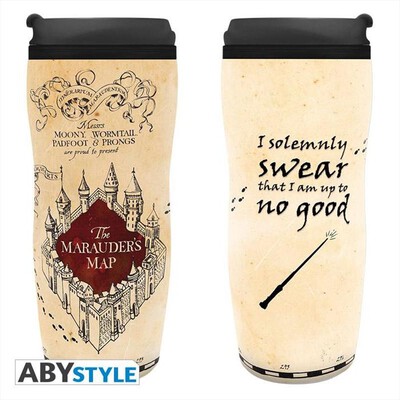 ABYSSE - Tazza da viaggio 355ml HARRY POTTER MARAUDER'S MAP-Multicolore