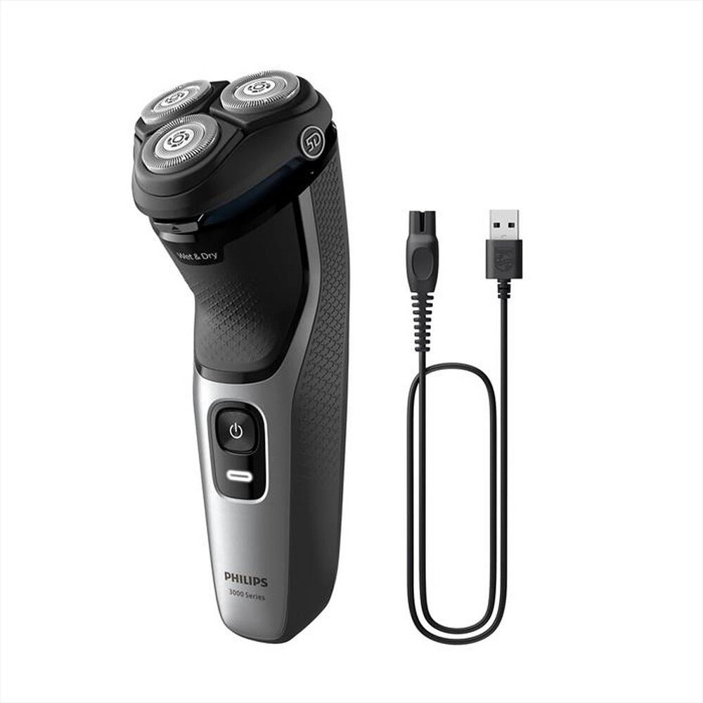 Immagine del prodotto PHILIPS - RASOIO ELETTRICO SERIE 3000 S3143/02-Argento Brillante