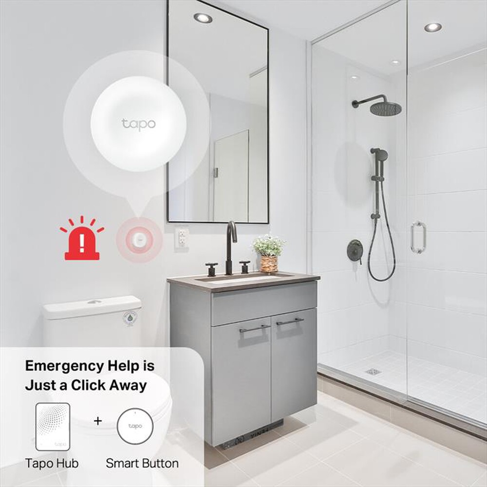 "TP-LINK - TAPO S200B SMART BUTTON, TAPO IOT HUB REQUIRED"