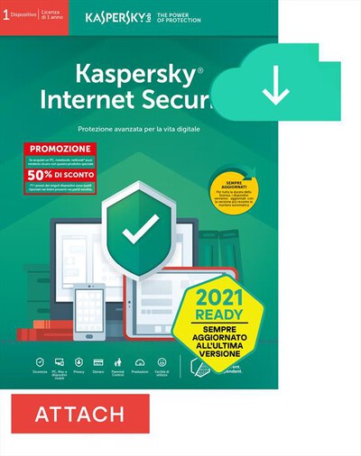 KASPERSKY - KIS 1 2018  ATTACH DEAL ESD - 