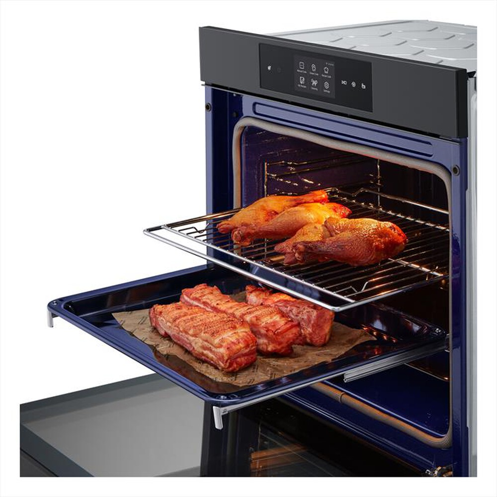"LG - Forno incasso elettrico INSTAVIEW WSED7665B A++-Black Steel"