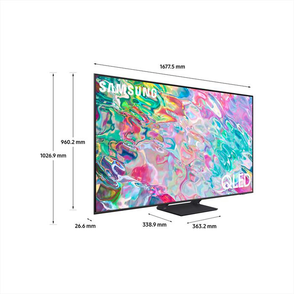 "SAMSUNG - Smart TV QLED 4K 75” QE75Q70B-Titan Gray"