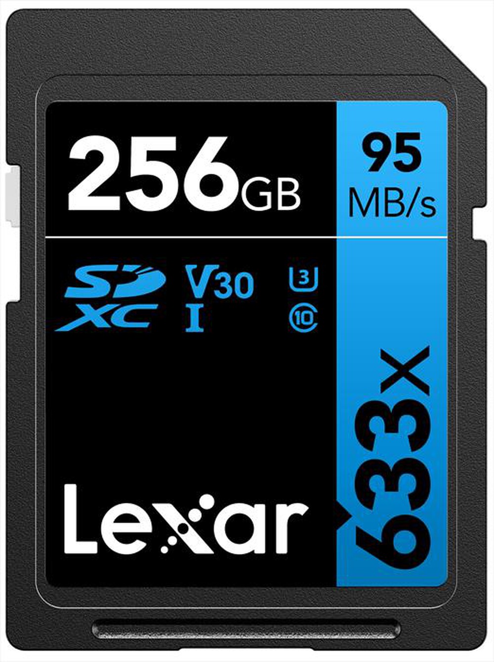 Immagine del prodotto LEXAR - 256GB 633X SDHC C10 V30 U3 GLOBAL-Black
