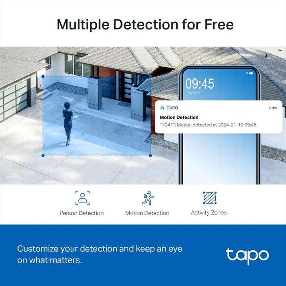 "TP-LINK - Telecamera TC41 OUTDOOR PAN/TILT SECURITY WI-FI 2K"