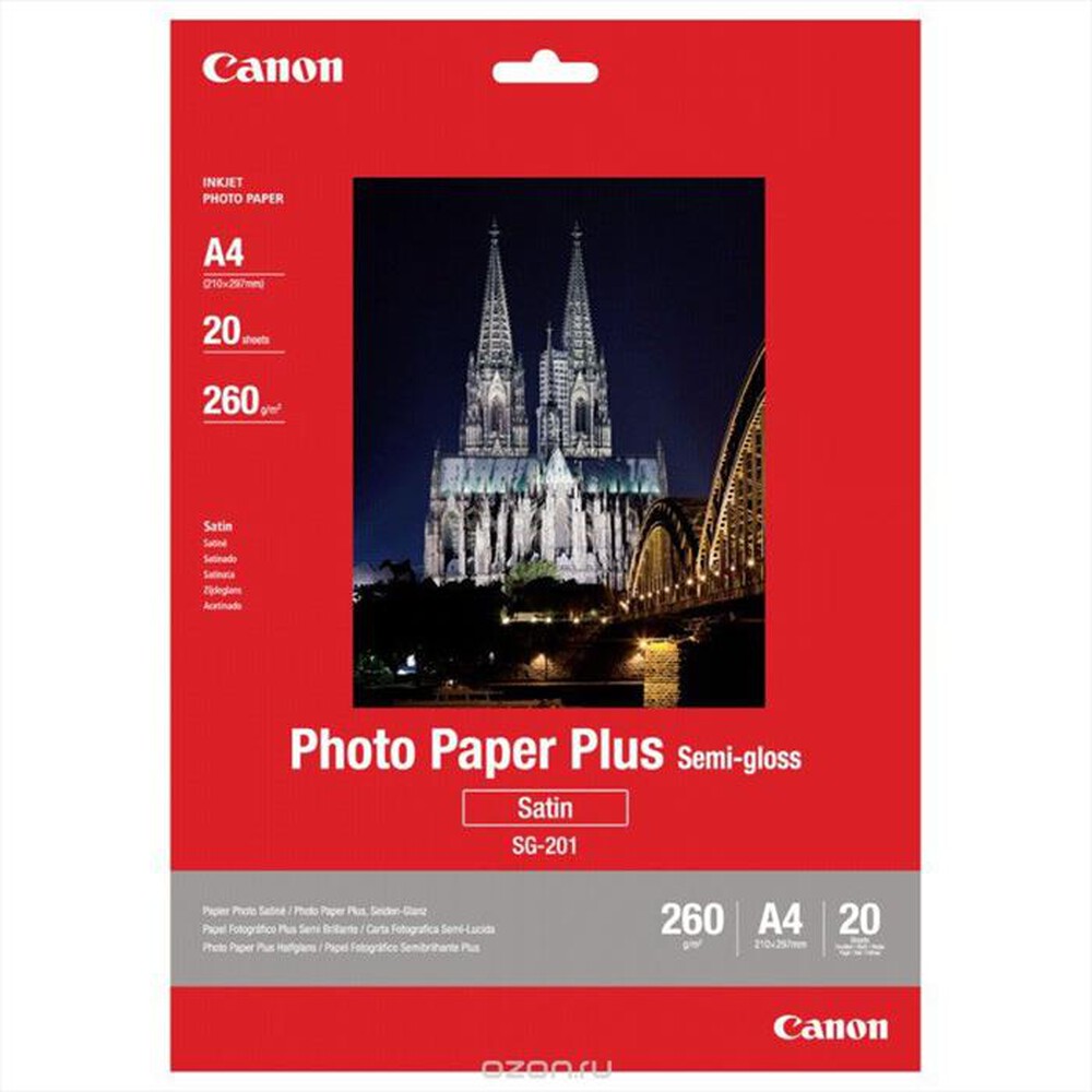 Immagine del prodotto CANON - Carta fotografica semi glossy SG-201 A4-Semi Glossy