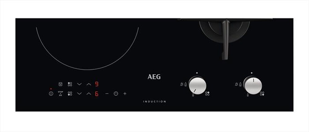 "AEG - Piano cottura misto BN071436DH-Vetroceramica nera"