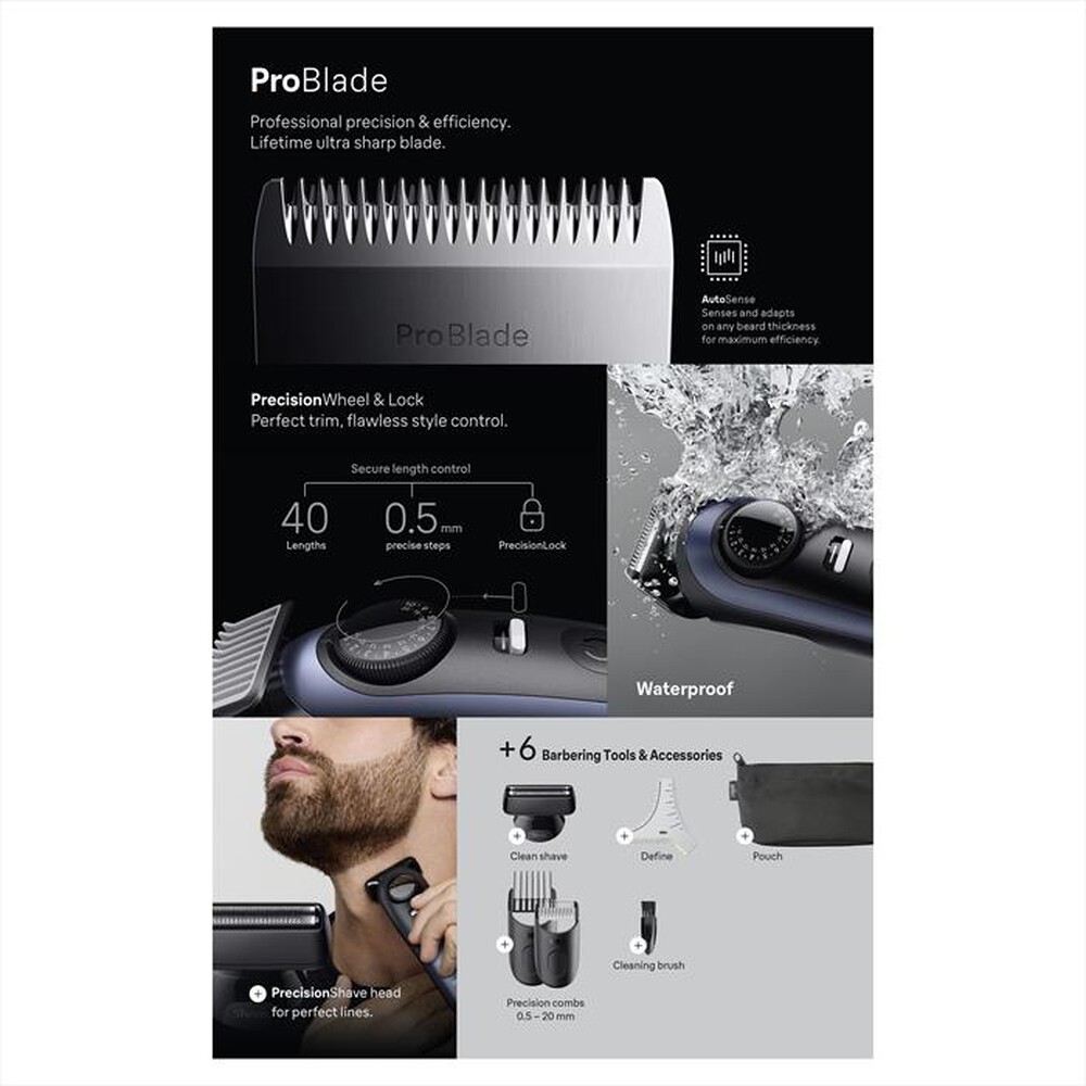 "BRAUN - Regolabarba BT 7520-BLU"