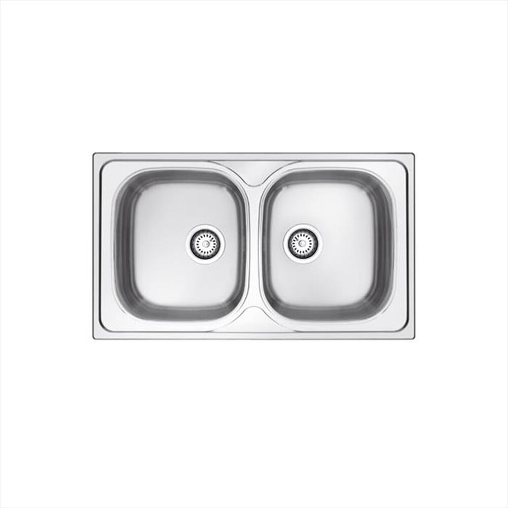 "GLEM GAS - Lavello lineare GL286IX 2 vasche-Inox"