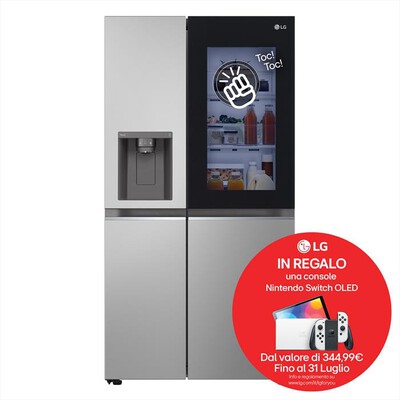 LG - Frigorifero side by side INSTAVIEW GSGV81PYLL-Prime Silver