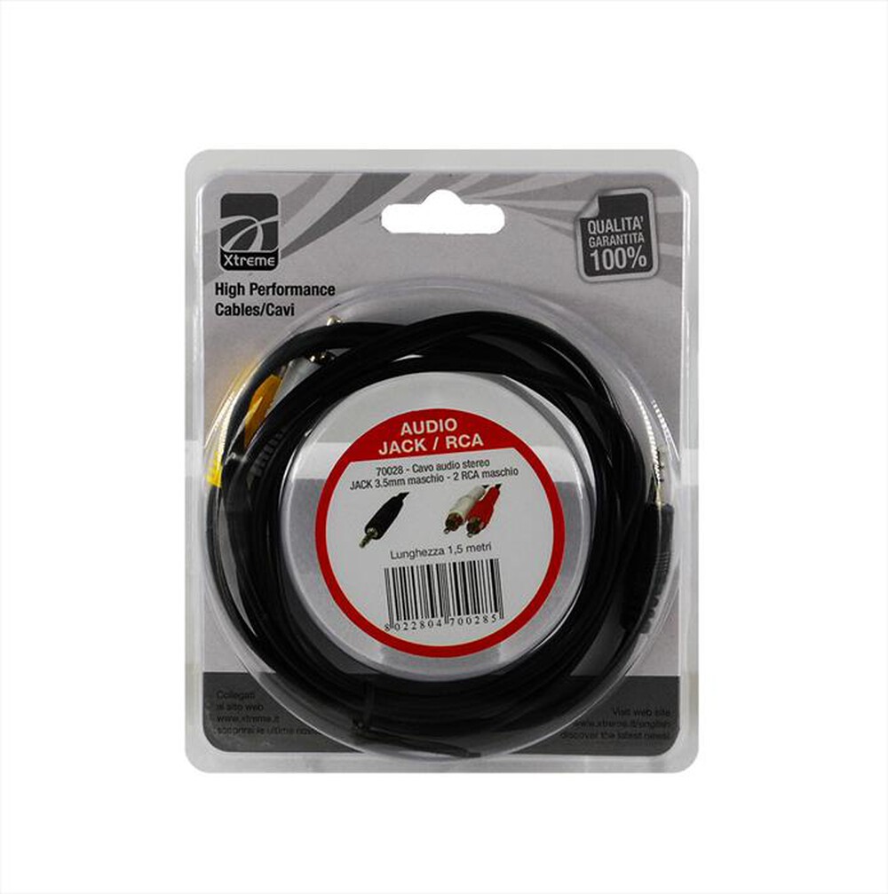XTREME - Cavo audio 2 RCA