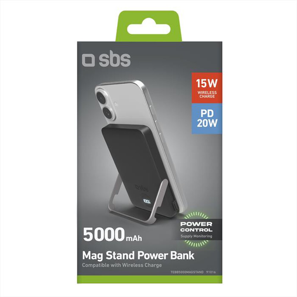 Immagine del prodotto SBS - Powerbank TEBB5000MAGSTAND-Nero