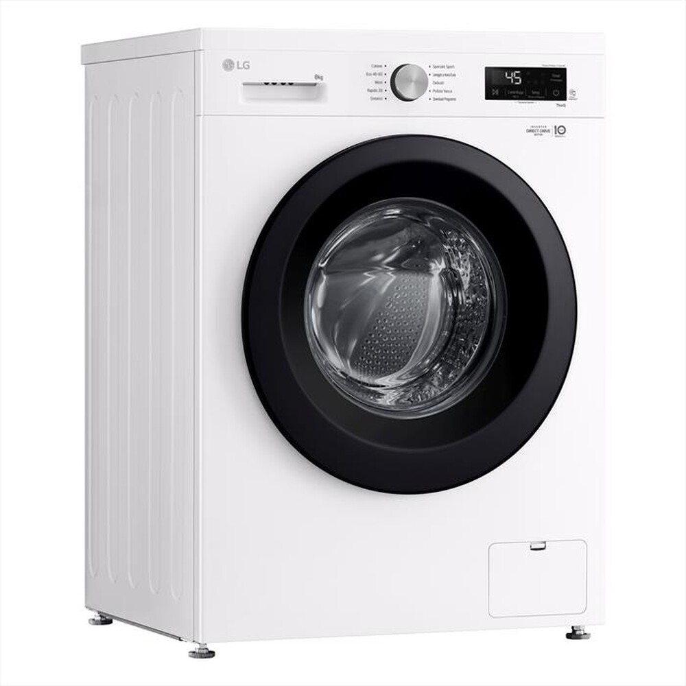 "LG - Lavatrice AI DD F4NX1008NWK SERIE X1 8kg Classe A-Essence White"